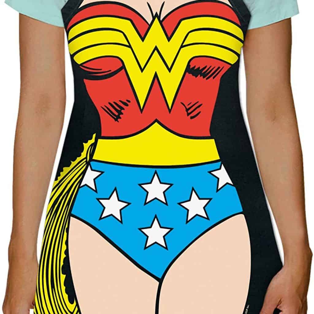 Looking for funny retirement gifts for women? Check on this Wonder Woman Apron. 
