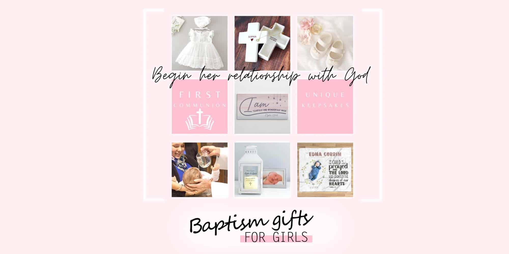 Custom baptism print Christening gift girl Baptism gift from godmother Gift for communion Baptism print gift Gift from godparents