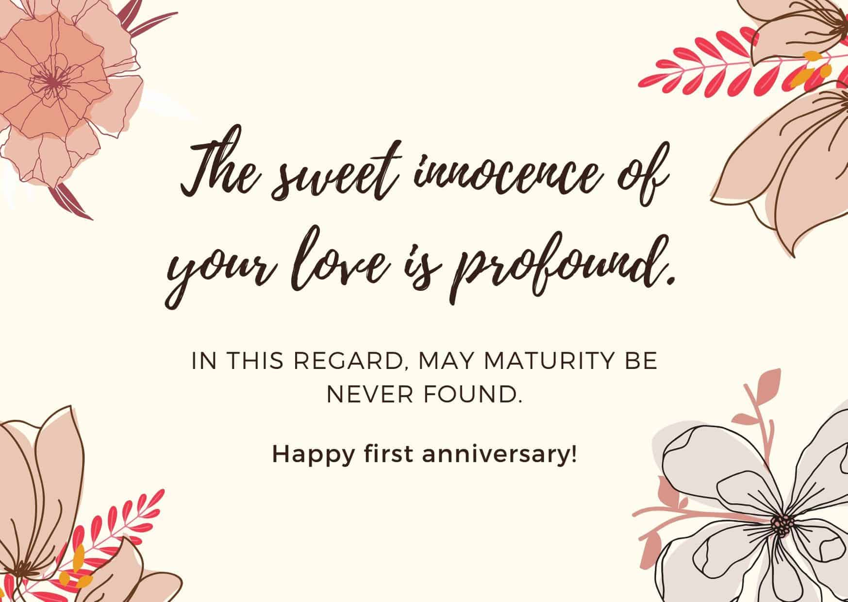 first anniversary quotes for couples