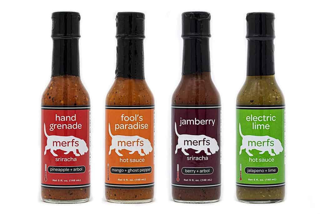 Merfs Condiments Hot Sauce variety pack