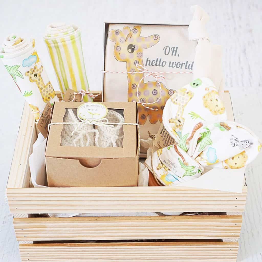 Safari Baby Gift Basket - baby gift for boys
