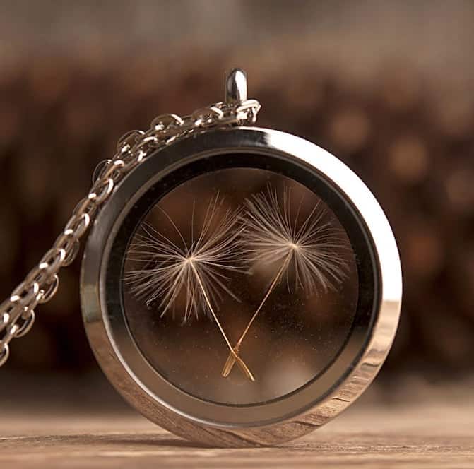 Dandelion Seeds Necklace Gift For Long Distance Friendship