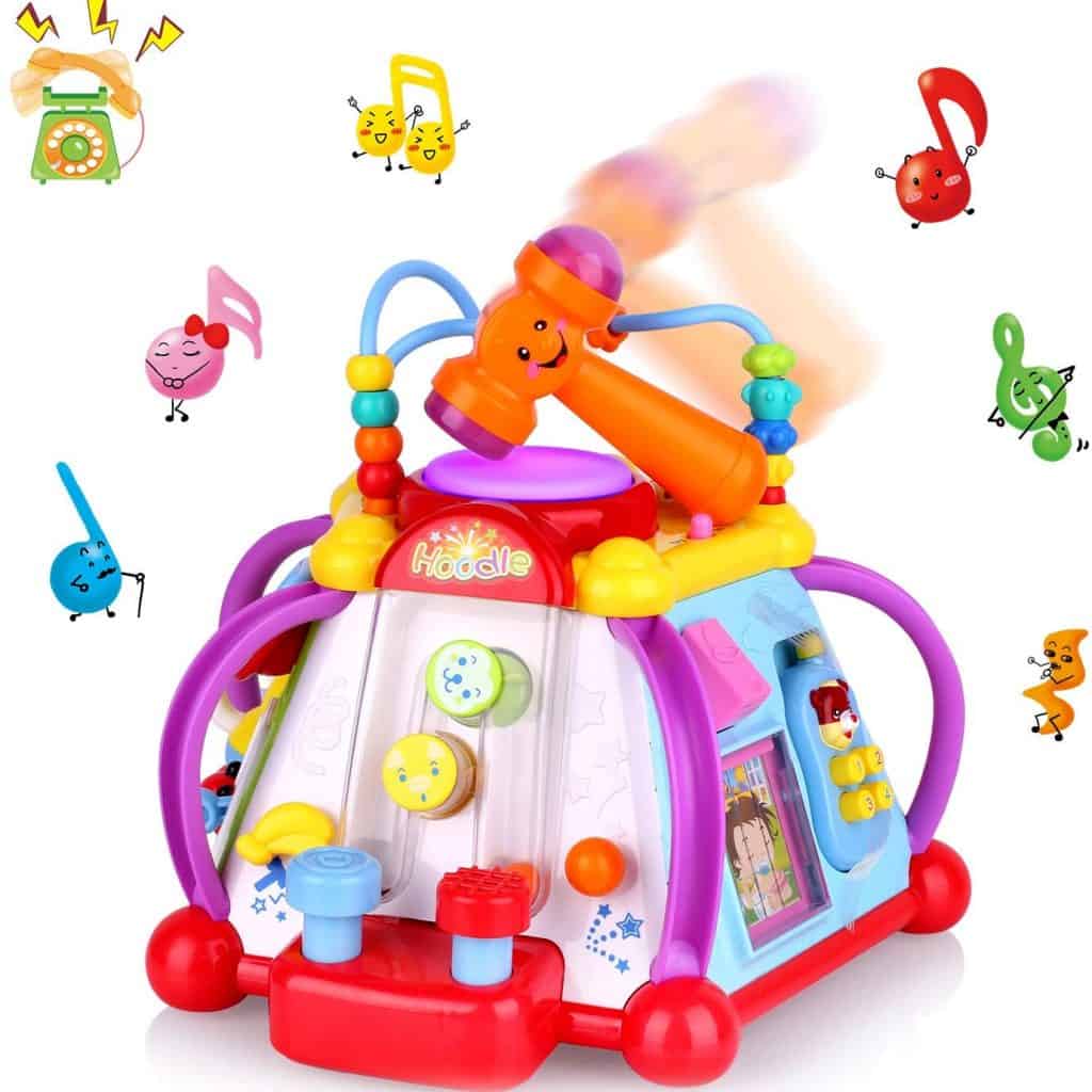 Musical Activity Cube Play Center with Realistic Sound and Colorful Lights