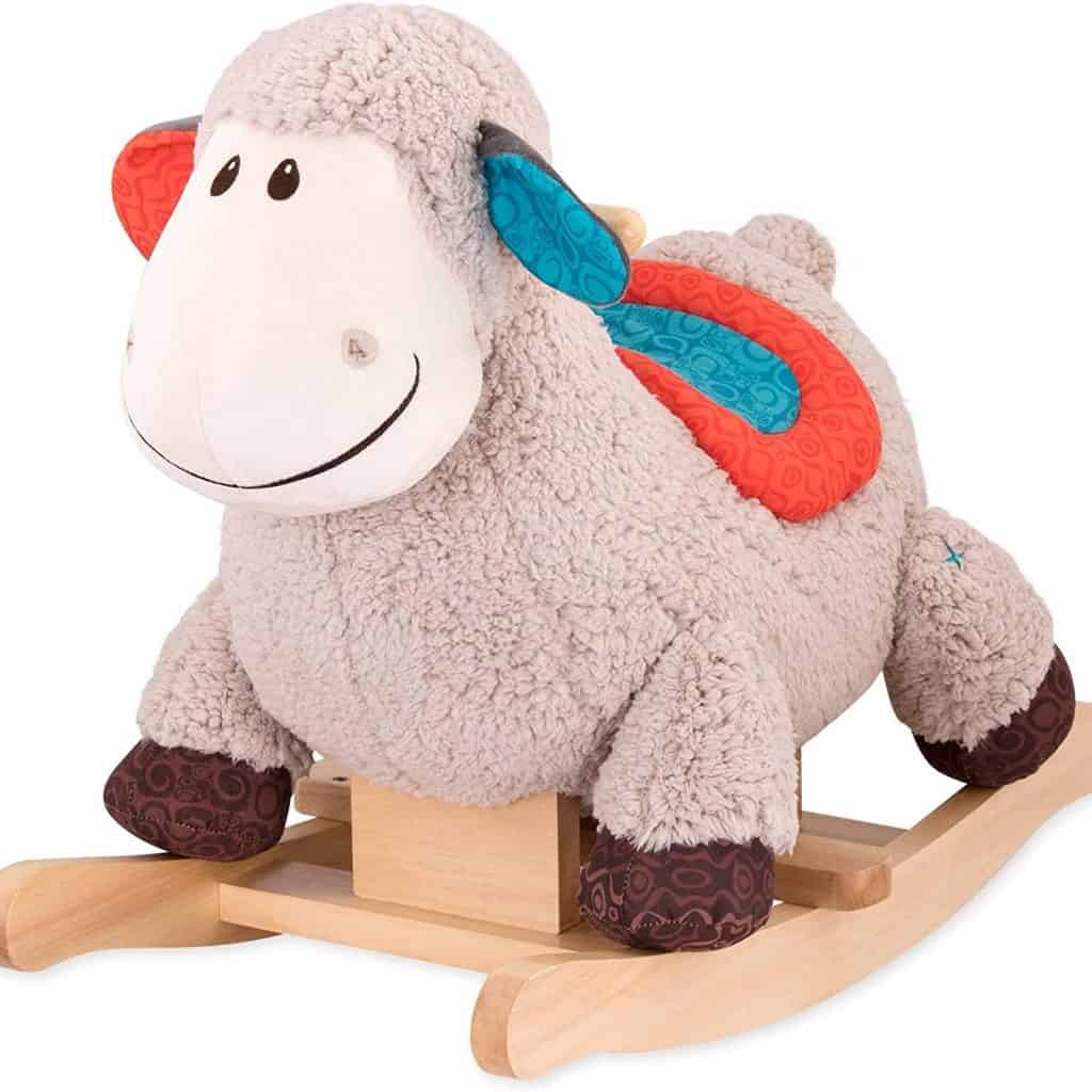 Loopsy Wooden Rocking Sheep for Toddlers with multi colors