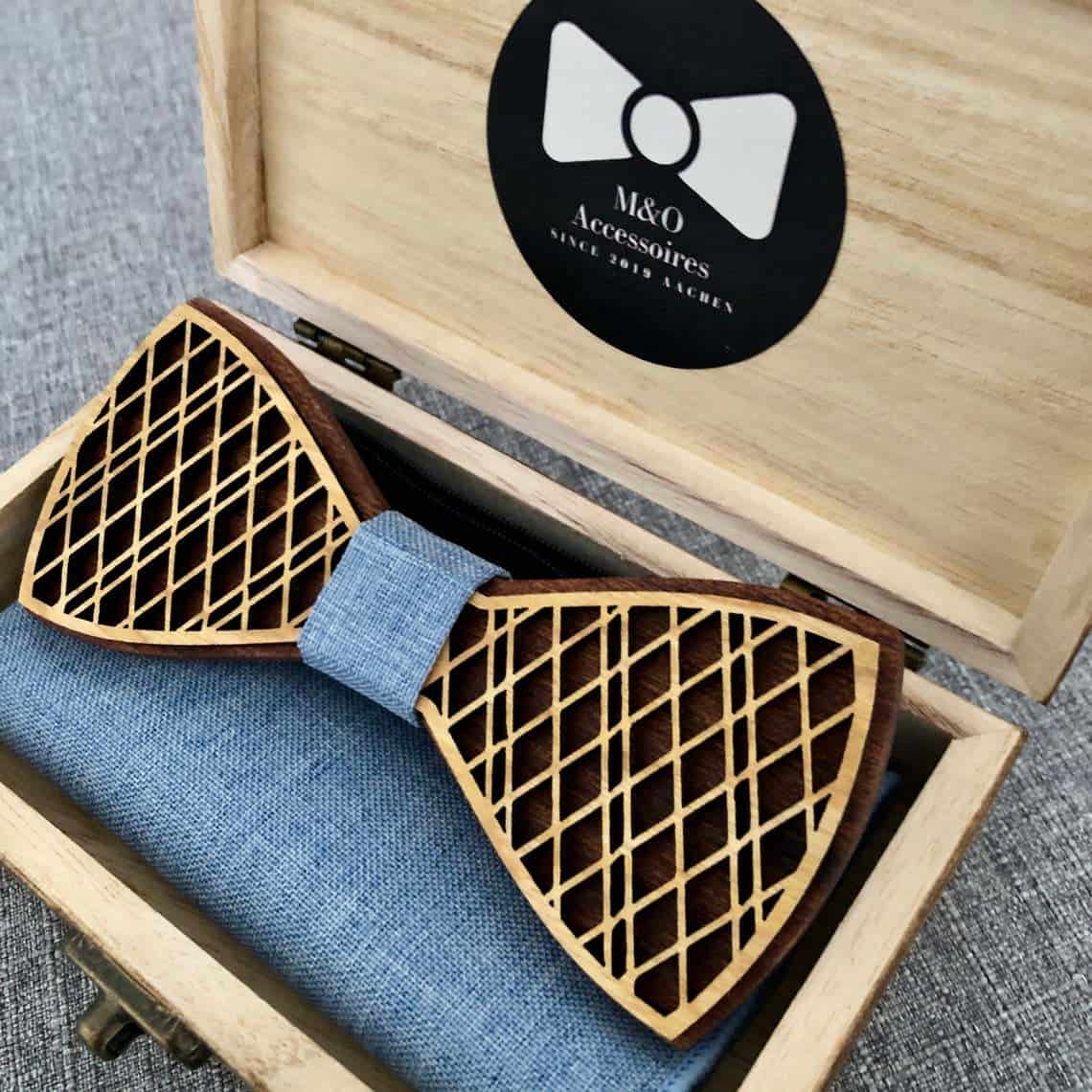 Wooden Bow Tie Set - groomsmen gift ideas