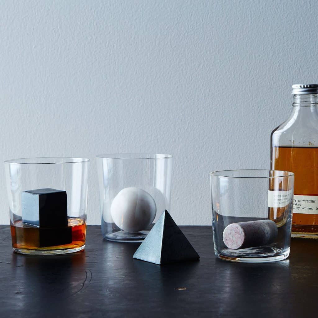 gifts for whiskey lovers: geometric whiskey stones