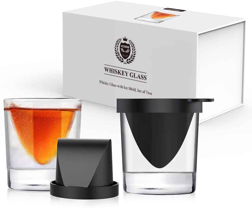 whiskey gift idea: Kollea Whiskey Glasses with Ice Silicone