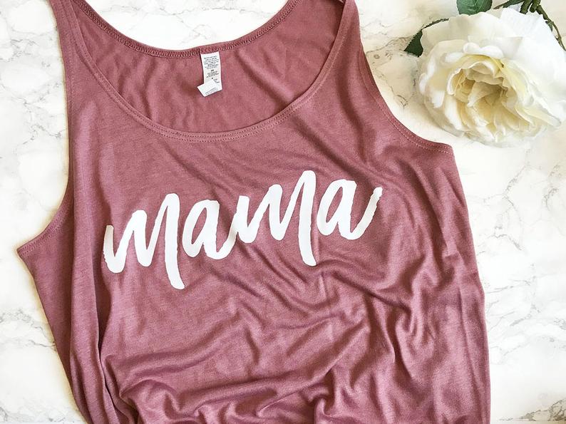 baby shower gift ideas for mum: mama tank top