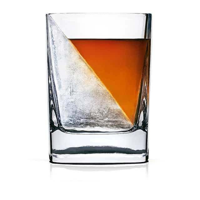 gifts for whiskey lovers: whiskey wedge and glass