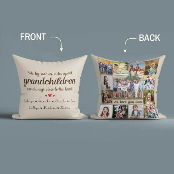 Grandchildren Photo Collage Pillow: gift ideas for grandmoother