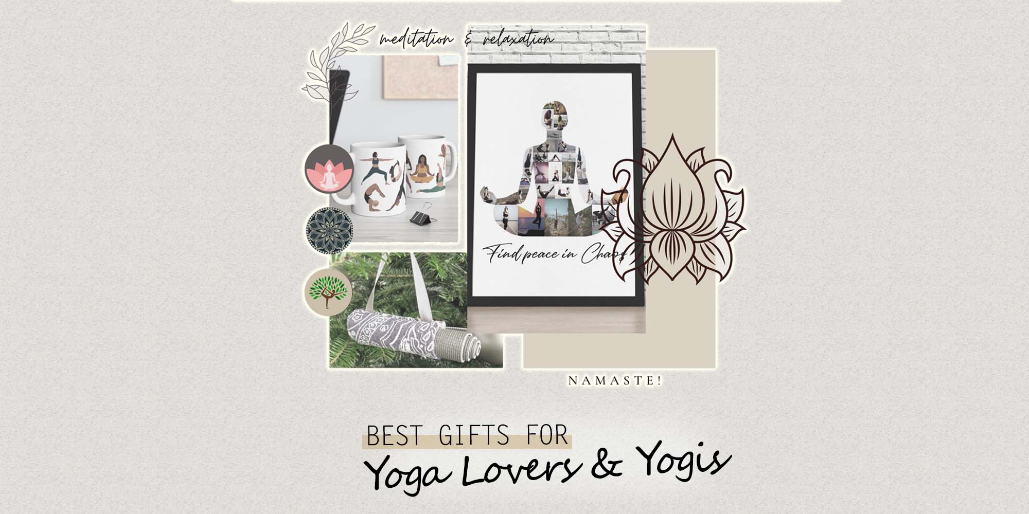 365 Printing Namastay Home with My Dog Natural Canvas Eco Bag Gift for Yoga Moms 