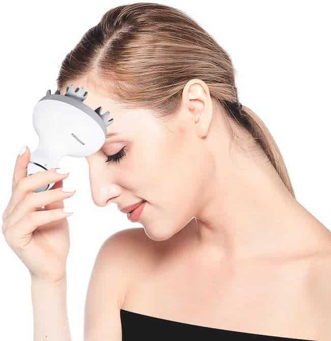 Electric Scalp Massager Portable Head Scratcher - stress and tension relief gifts for women