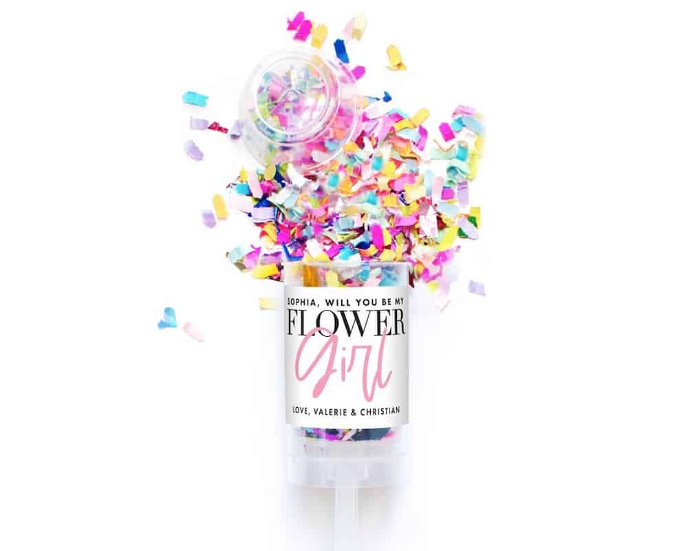 Flower Girl Confetti Popper