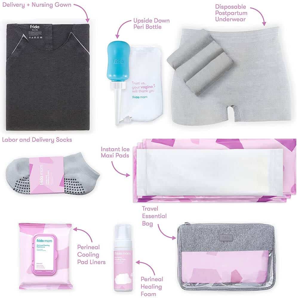 A Hospital Packing Kit for labor, delivery and postpartum - gift for pregnant women