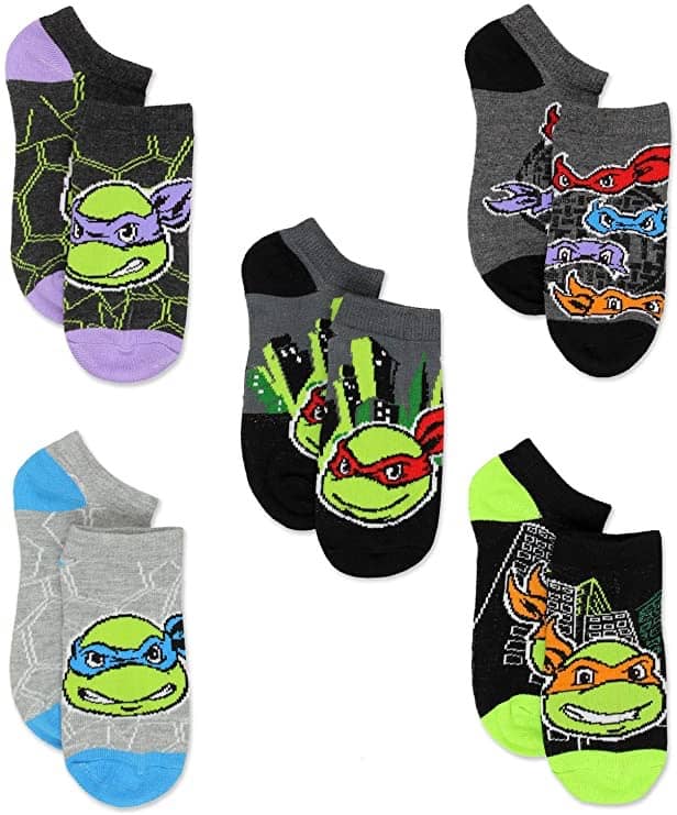 Ninja Turtles Boys Toddler Multi pack Socks