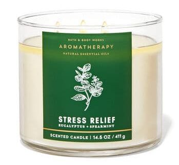 stress-relief gifts - aromatherapy candle from bathandbodyworks