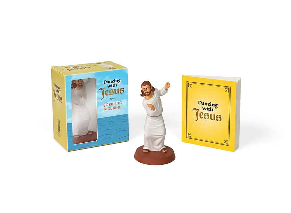 white elephant gifts ideas: dancing with Jesus figurine