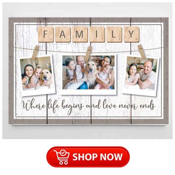 christmas gifts for mom and dad: photo collage wall art