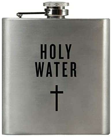 cool white elephant gifts: 'holy water' flask