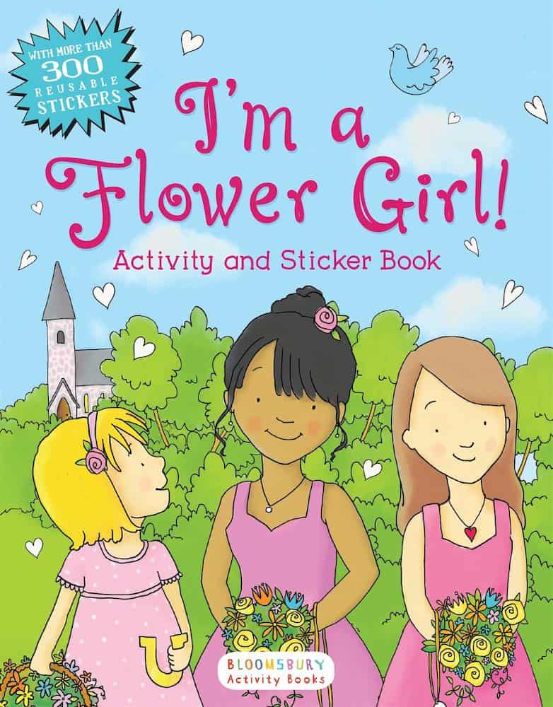 im a flower girl sticker book