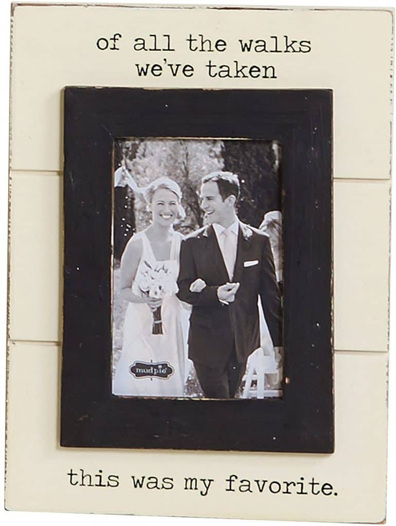 father of the bride gifts from daughter: wedding photo frame