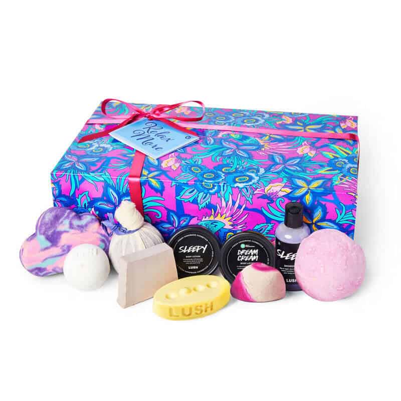 a bathing gift set for woman to relax and destress