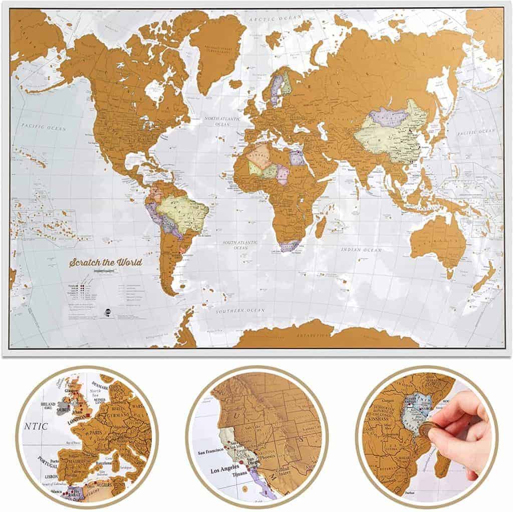 Scratch-off World Map