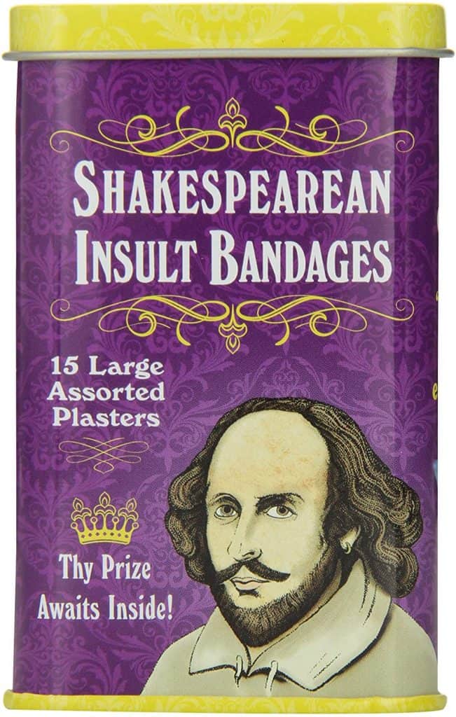 cheap gag gifts - shakespearean insult bandages