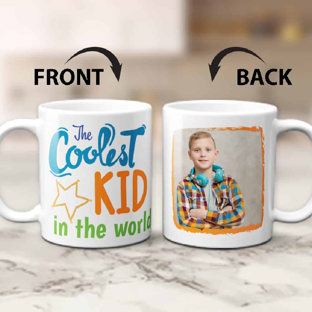 The Coolest Kid in the World Custom Photo Mug