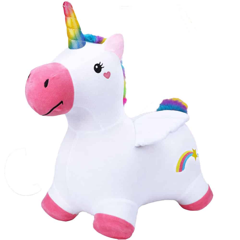 unicorn bouncy plush toy for flower girls