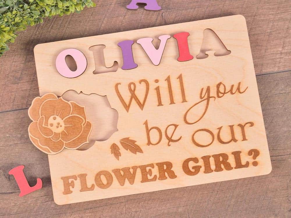 will you be our flower girl puzzle