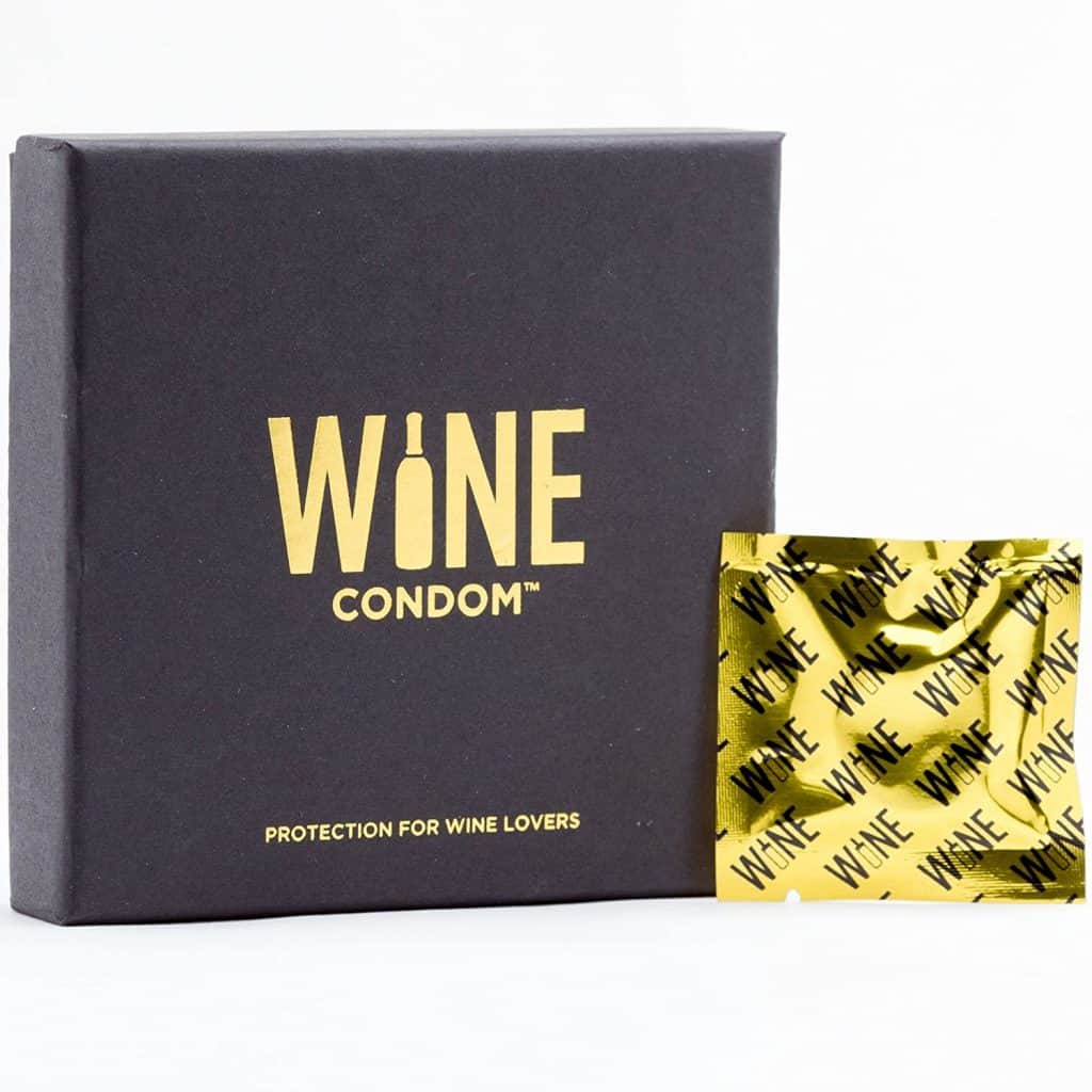 gag gift ideas: wine condoms