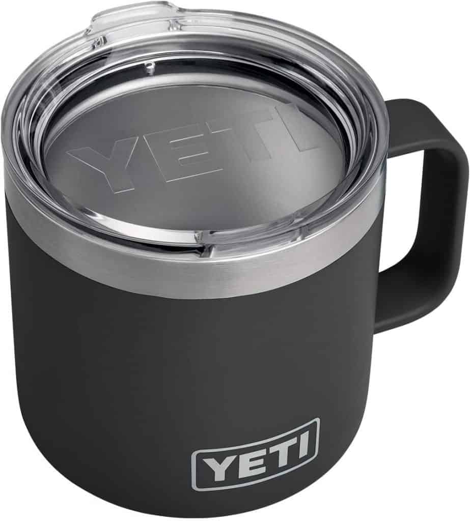 gift ideas for camping lovers: yeti rambler mug