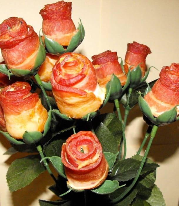 homemade christmas gifts for husband: Bacon Roses