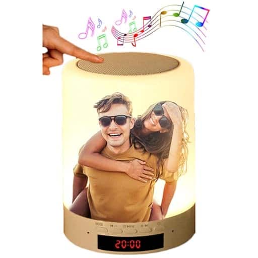 best simple gift for girlfriend: Bedside Lamp Bluetooth Speakers