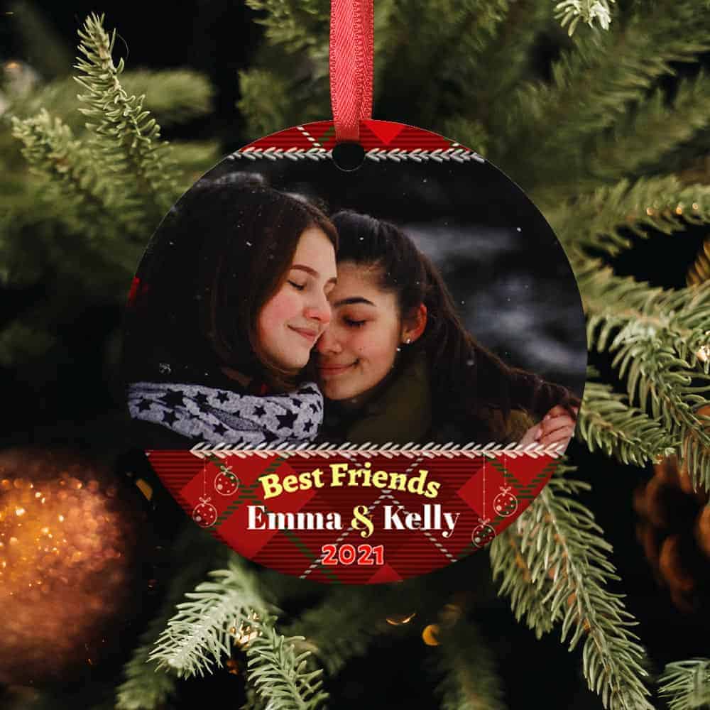 Best Friends Custom Ornament Gift