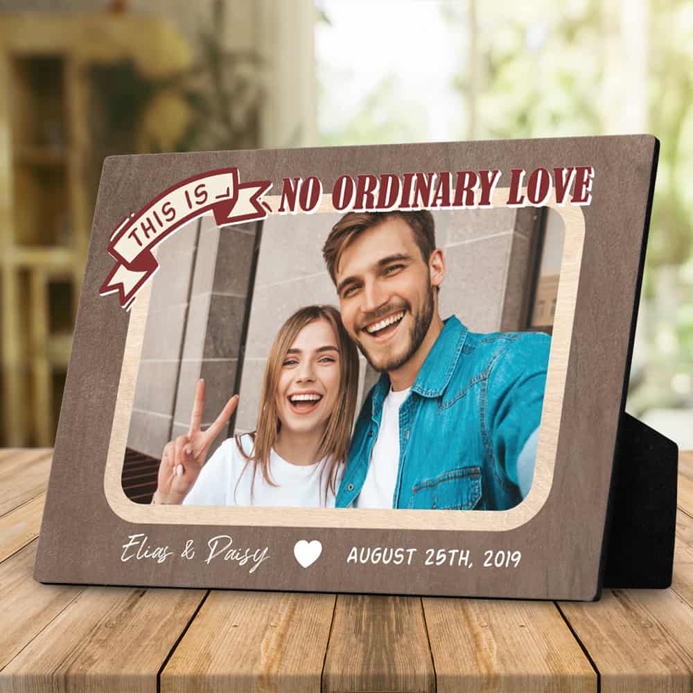Custom Photo Desktop Plaque for Couple