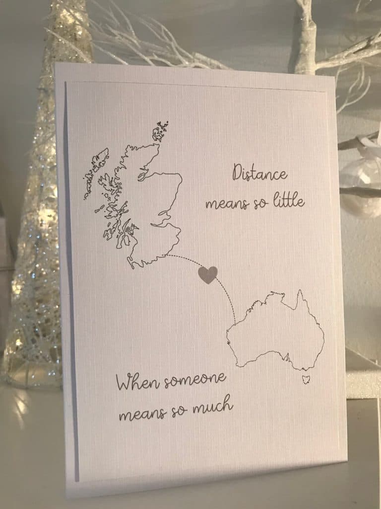 Distance Means So Little When Someone Means So Much Card