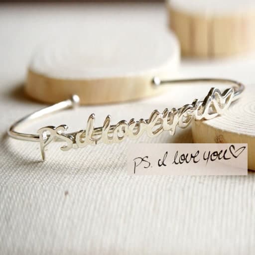 Handwriting Bracelet - love gift for her