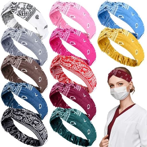 gifts for new nurse - Headbands With Buttons for Mask