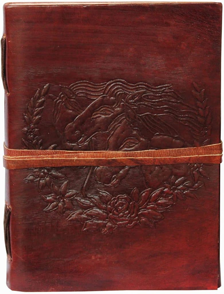 Leather notebook - equestrian gifts