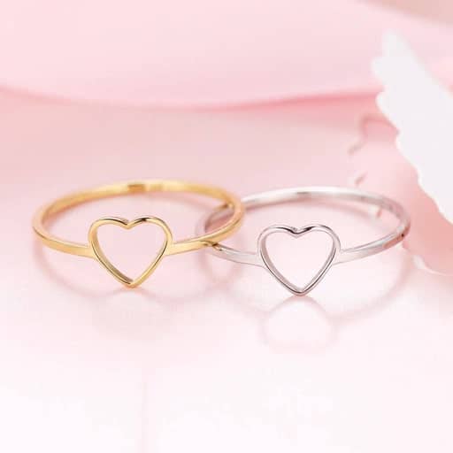 romantic gift for her: Love Heart Ring