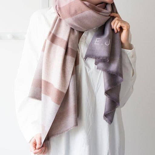 personalized ombre scarf: best gifts for sister in law
