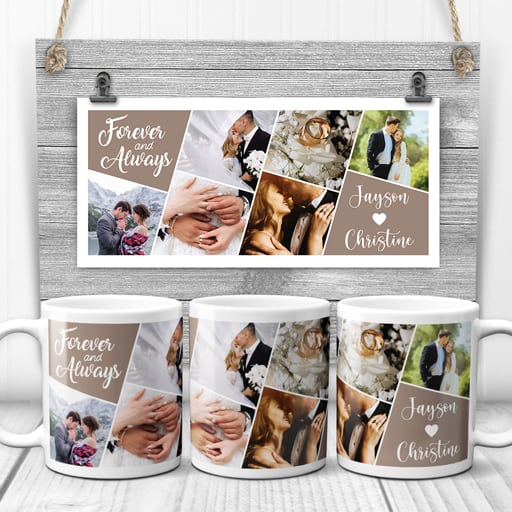 Photo Collage Mug - groom gift from bride