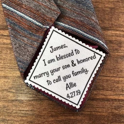 Tie Patch - gift for father of the groom