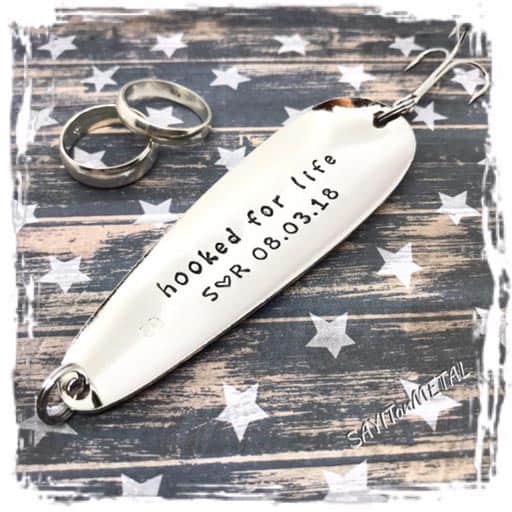 Fishing Lure - gift from bride to groom