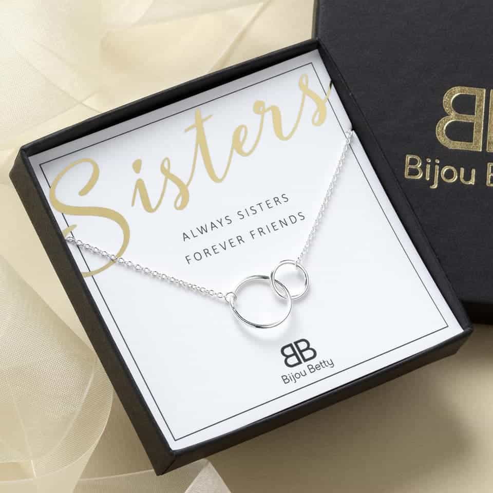 school graduation gift ideas for sister: Always Sisters Necklace