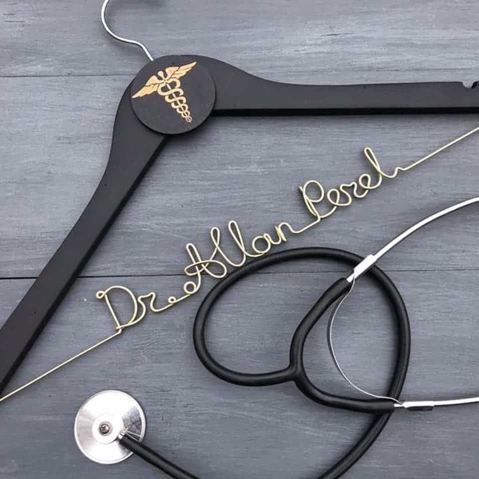 Doctor Coat Hanger - graduation gifts for medical students