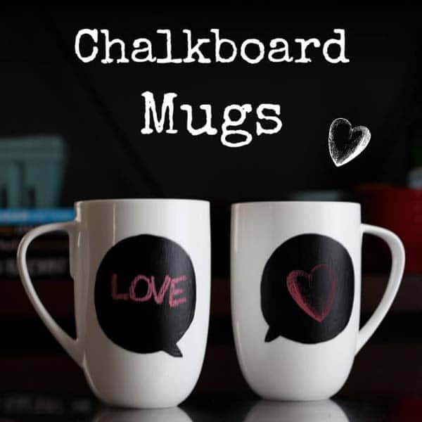 valentine gift for husband homemade: chalkboard mug