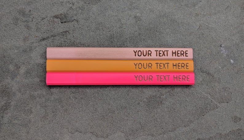 customized valentine gifts: custom carpenter pencils